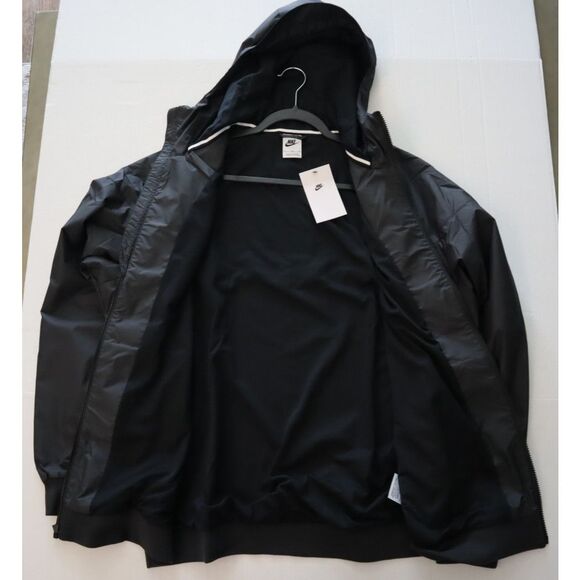 Nike 727324-010 Men's Sz XL Black Windrunner Hooded Mesh Lined Track Jacket - Picture 12 of 12